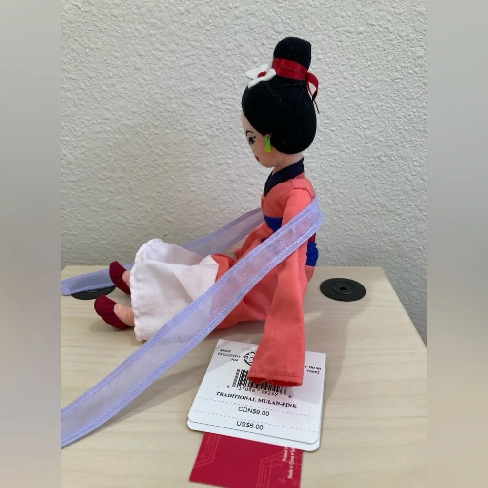 Disney Mulan Mini Bean Bag Plush Pink Matchmaker Outfit Collectible - Picture 5 of 11